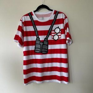 Where's Waldo Shirt Costume - Oversized womens or large men